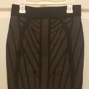 Black/Glitter Skirt